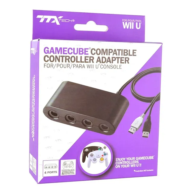 Adaptador Para Controles Gamecube Compatble Con Switch Wii U Color Negro