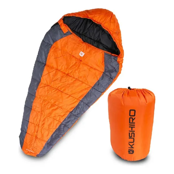 Kushiro Camping bdm-k1 Bolsa térmica de dormir -5° frio sarcofago camping color naranja