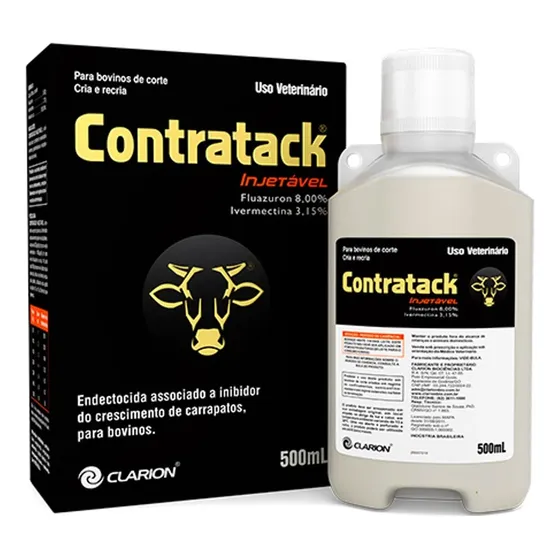 Contratack Endectocida Clarion Vetoquinol - Frasco 500 Ml