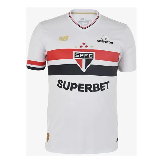 Camisa São Paulo N. B. 2025 Uniforme 1 Torcedor Oficial