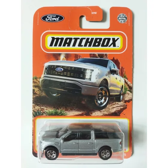Matchbox 2022 Ford F-150 Lightning Camioneta Gris Mb5