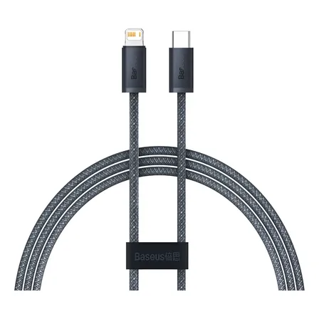 Cabo Turbo Baseus Dynamic Usb-c X Lightning 20w 1m Cinza Cor Cinza-escuro