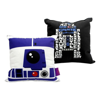 Almofada Fibra Veludo 25 X 25 Cm R2d2 Star Wars Zona Criativ Almofada Fibra Veludo 25 X 25 Cm R2d2 Star Wars Zona Criativ