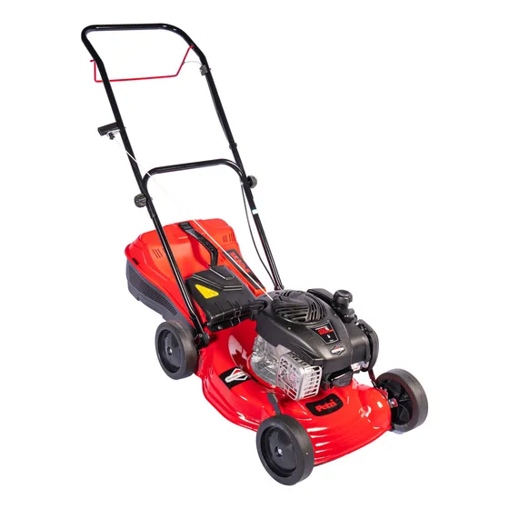 Cortadora Césped Pasto Nafta Petri 3004001 Americano 4.5hp Motor Briggs Stratton Corte 42cm Color Rojo