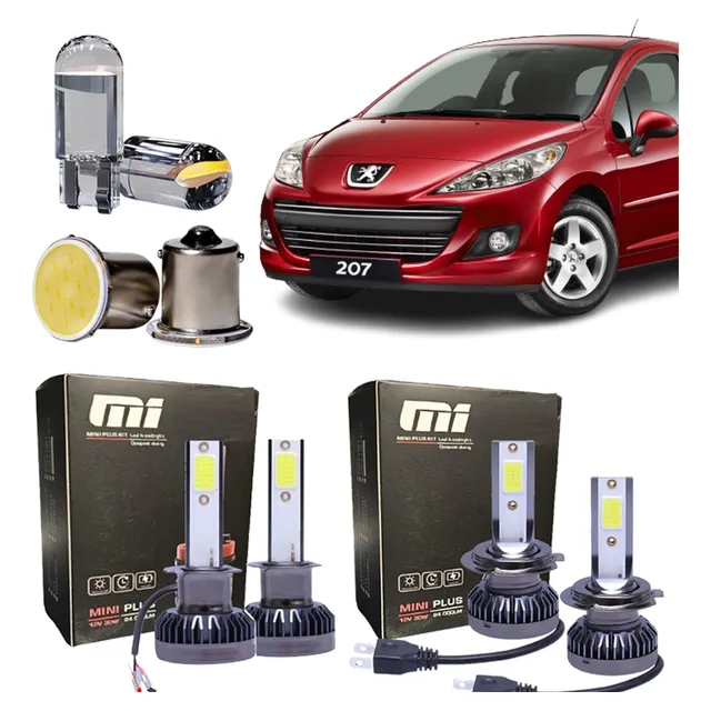 Lampara Cree Led Alta Baja Posicion Peugeot 207