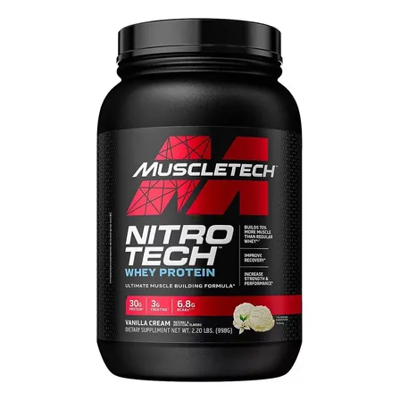 Nitro Tech Perform Whey Protein (998Grs) Sabor Vainilla Cream