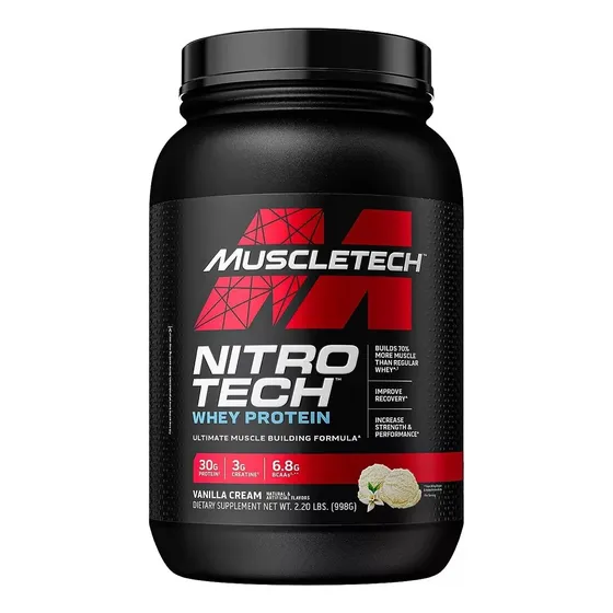 Nitro Tech Perform Whey Protein (998Grs) Sabor Vainilla Cream