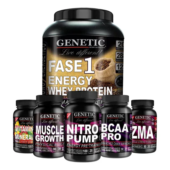 Testo 6 Estimulante Sexual Pro Hormonal Mayor Libido Genetic Sabor Café
