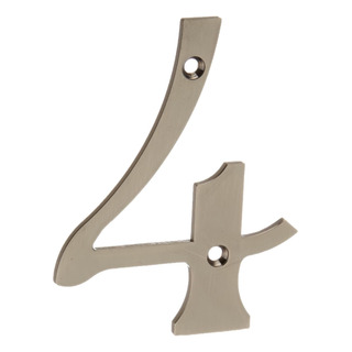 Deltana Rn4-4u15a Solid Brass -inch Casa NĂșmero 4 Placa Deltana Rn4-4u15a Solid Brass -inch Casa NĂșmero 4 Placa