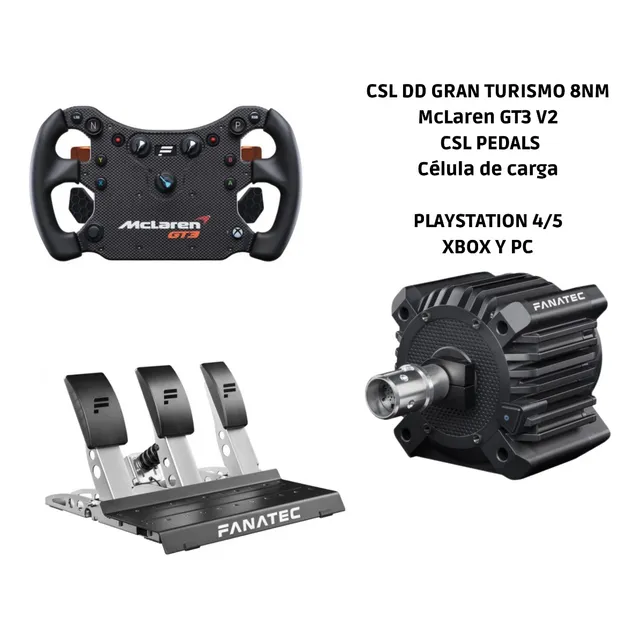 Paquete Fanatec Mclaren Gt3 Gt Dd 8nmlc (xbox, Ps 4-5 Y Pc)