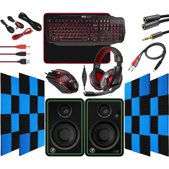 Kit Juego Rojo I Combo Led 4 1 Teclado Multimedia Raton 4 