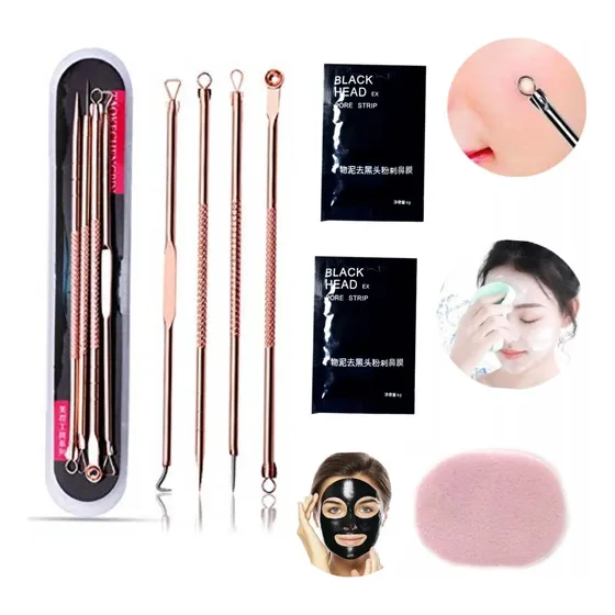 Kit Sacacomedon Skin Care Cuidado Facial Acné, Puntos Negros