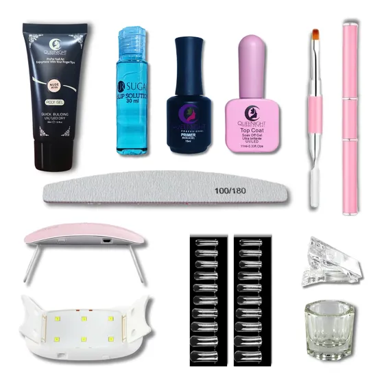 Kit Constructor De Uñas Acrilicas En Polygel Completo