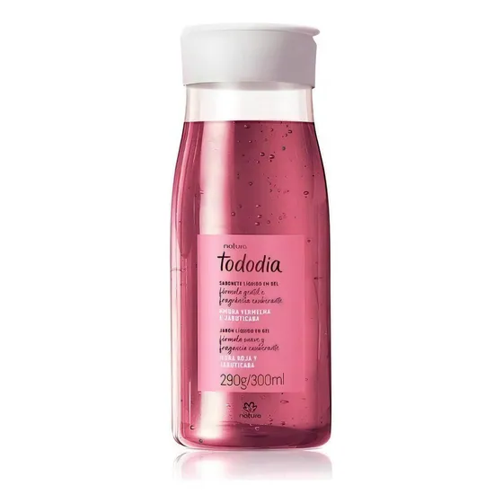 Jabón Liquido Mora Roja Y Jabuticaba 300ml. Todo Día. Natura
