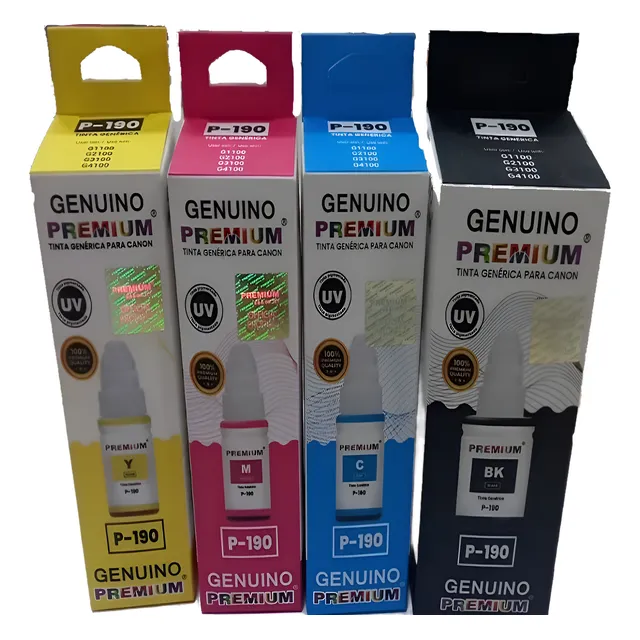 Tinta Premium Gi-190 Serie G1100 G2100 G3100 Compatible