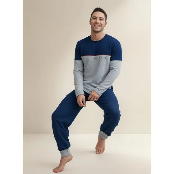 Pijama Hombre Lencatex Algodon Invierno C/ Puño