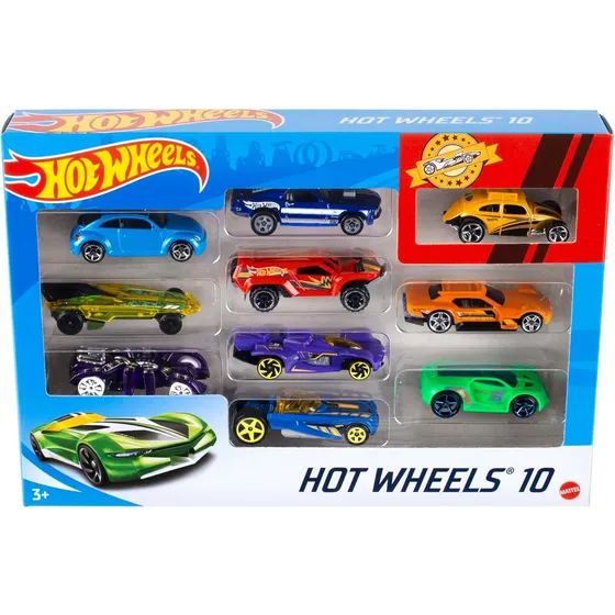 Juego De Autos Hot Wheels Surtido Esc 1:64, 10 Uni