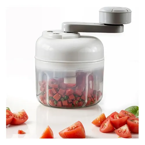 Processador Triturador Manual para Alimentos - Mini Picador para