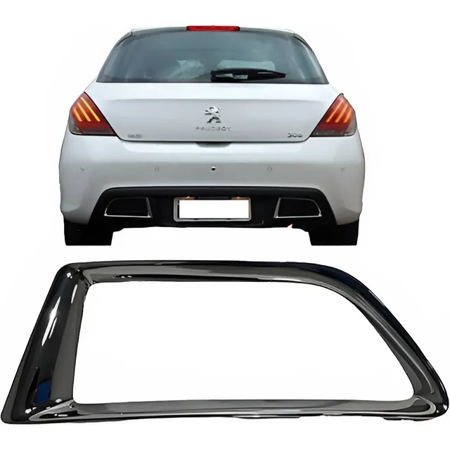 Moldura Paragolpe 308 Escape Trasero Derecho Cromado