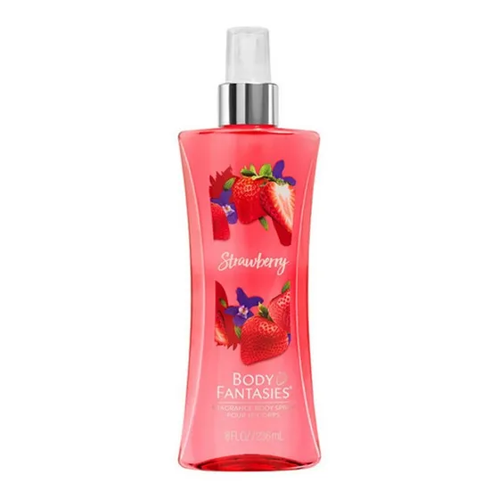 Fragancia Strawberry Body Fantasies. Body Spray 236ml Volumen De La Unidad 236 Ml