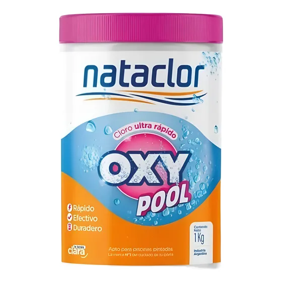 Cloro Ultra Rápido Oxy Pool Nataclor X 1kg Oxigeno Activo