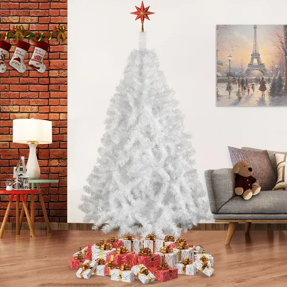 Arbol Pino Navidad 190 Naviplastic Colores Monarca Verde Color Blanco