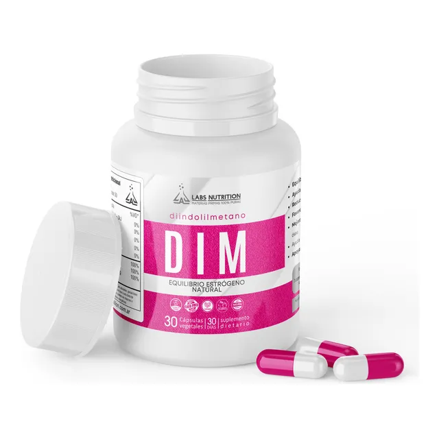 Dim Diindolilmetano 300mg - Regulador Estrógeno (30 Caps) Sabor Sin Sabor
