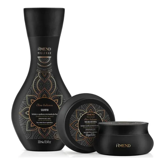 Amend Millenar Óleos Indianos Shampoo 300ml + Mascara 300ml