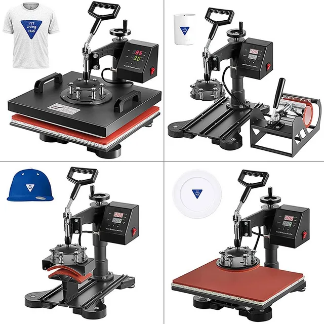 Maquina Sublimadora Plancha Estampadora 8 En 1 Gorra Tasa Yx