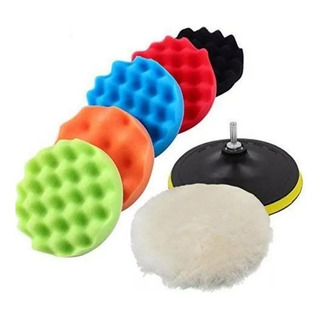 Kit Almohadilla Pulido Auto Con Taladro Esponjas 5'' ,8pcs Kit Almohadilla Pulido Auto Con Taladro Esponjas 5'' ,8pcs