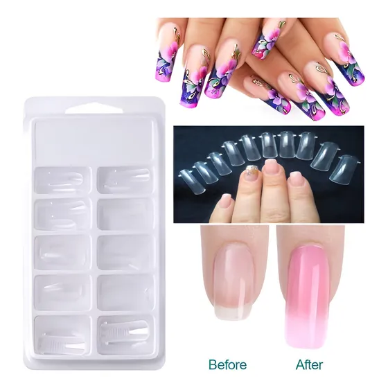 Uñas Postizas Manicure Roro Uñas Acrilicas Gel 100 Unidades 
