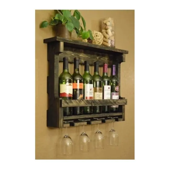 Cantinera Mini Bar Pared Madera Rustico Cantina
