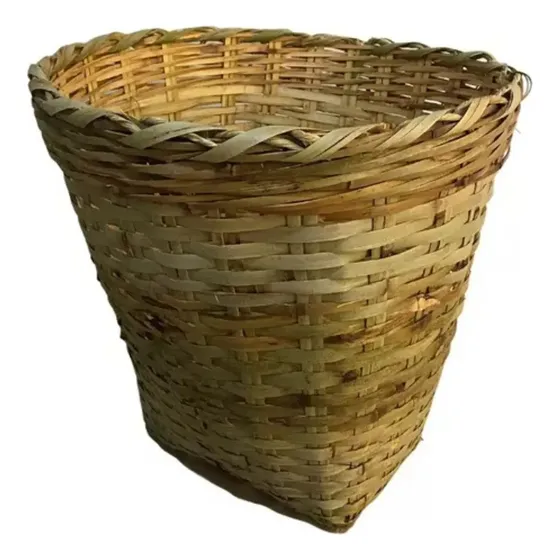 Cesto De Bambu Balaio Grande 55x55 Cm Trançado