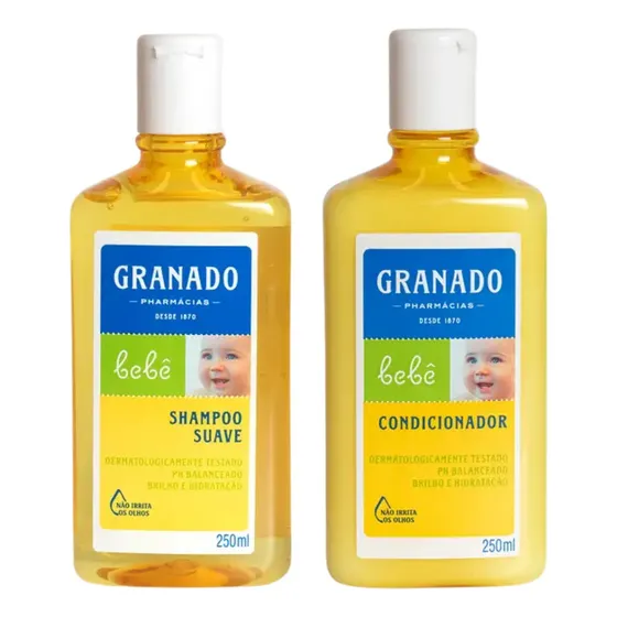 Kit Shampoo Condicionador Granado Bebê Tradicional 250ml