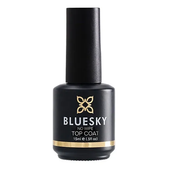 Esmalte De Uñas Bluesky No Wipe Top Coat Profesional 15ml