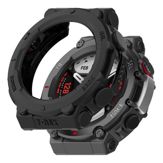Compatible Funda De Reloj Tpu Negra Para Amazfit T-rex 2 Compatible Funda De Reloj Tpu Negra Para Amazfit T-rex 2