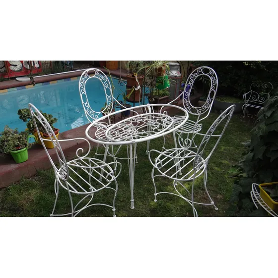 Juego De Terraza Antiguo, Ovalado