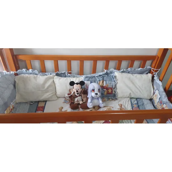 Cama Cuna, Colchón Colflex, Edredón, Protectores Como Nuevo