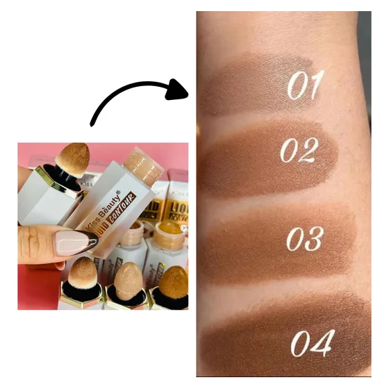 Contorno Liquido Matte Alta Pigmentacion Kiss Beauty