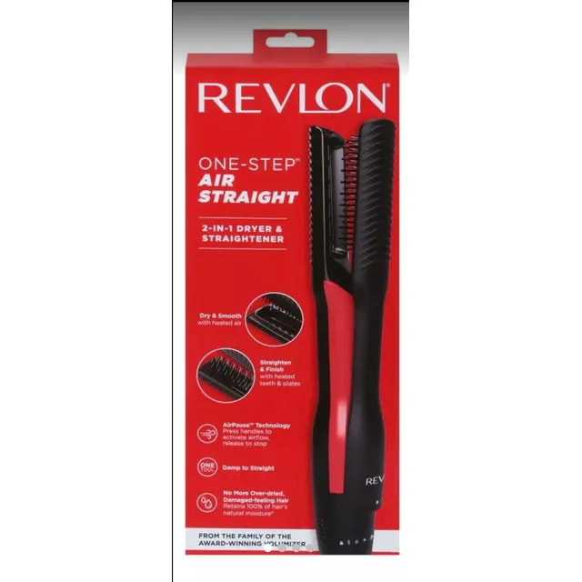 Cepillo Secador  Plancha 2 En 1 One-step Air Straight Revlon