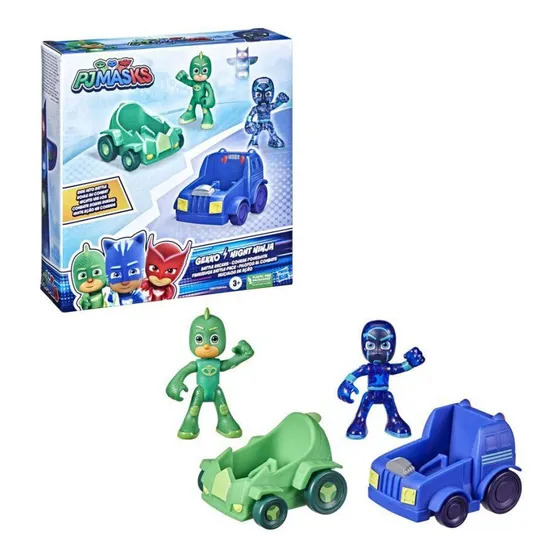 Pj Masks Pilotos Al Combate Gekko Vs Night Ninja