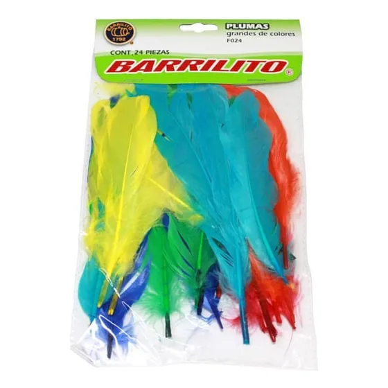 Plumas Varios Colores Surtidos Fdax60un F009 Barrilito