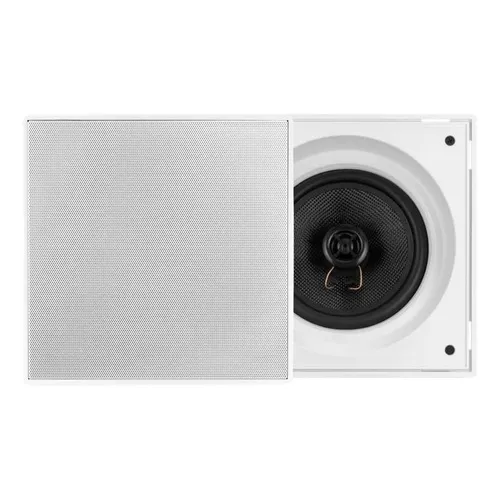 Caixa De Som Arandela Frahm Quadrada HS 6 80w Tela Angulada Cor Branco 127/220v