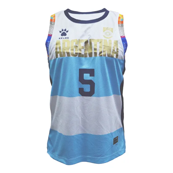 Camiseta Argentina Basquet Kelme Homenaje Ginobili Original