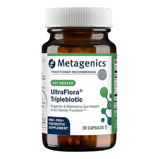Tripebiótico Ultraflora Metagenics 30 Cápsulas Sin Sabor