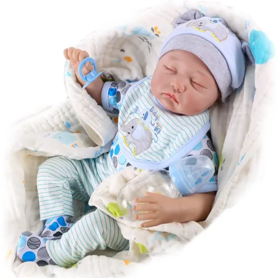 Reborn Bebes Recien Nacido Bebe Real 56cm Silicona Vinilo 