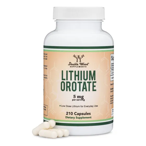 Suplemento Double Wood Supplements Orotato De Litio 5 Mg 210