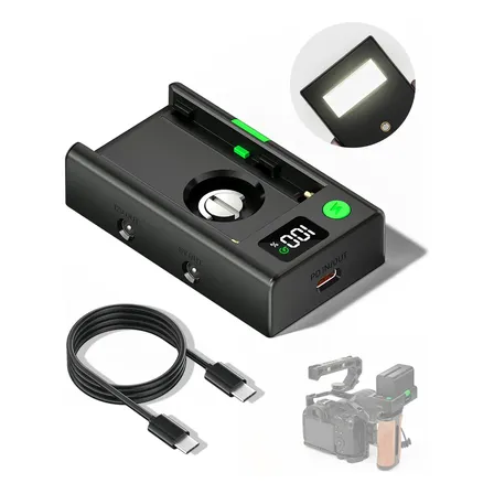 Adaptador Bateria Multifuncional Para Sony Np-f970 F750 F550 Kit