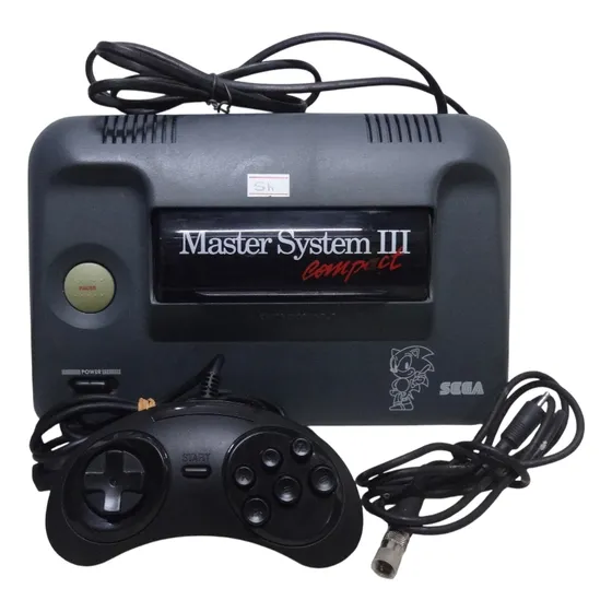 Console Master System 3 Iii Compact Original Saída Rf Com Controle Cod Sh