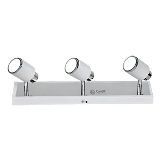 Aplique 3 Luces Moderno Blanco Negro Gu10 Julita Candil
